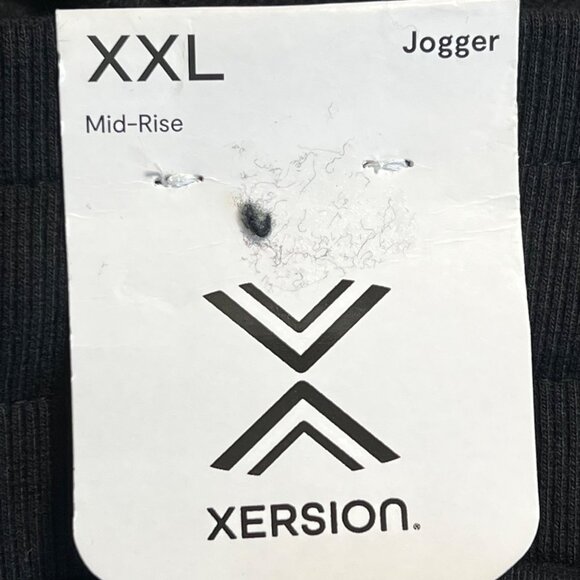 Xersion Women's Super Soft Fleece Black Jogger Size XXL Drawstring Mid Rise NWT - Picture 5 of 10